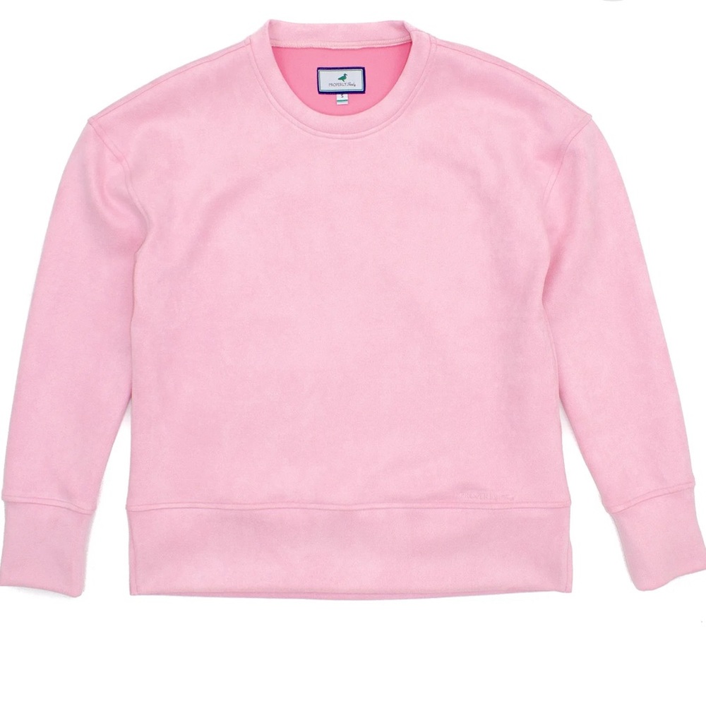 Properly Tied Girls Pink Crew Size- YL